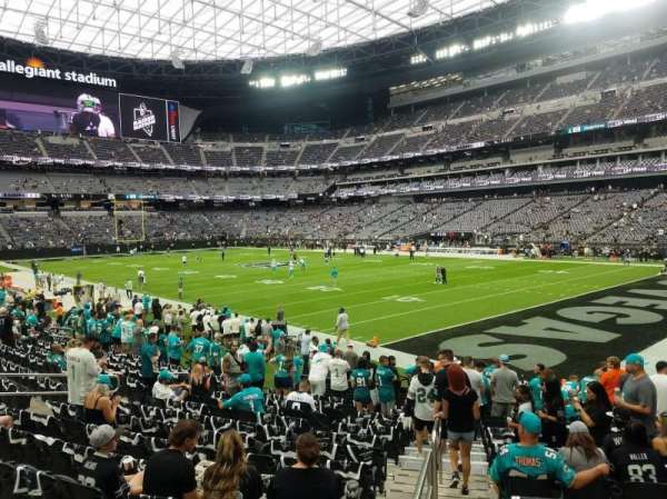 Allegiant Stadium, section: 105, row: 15, seat: 27