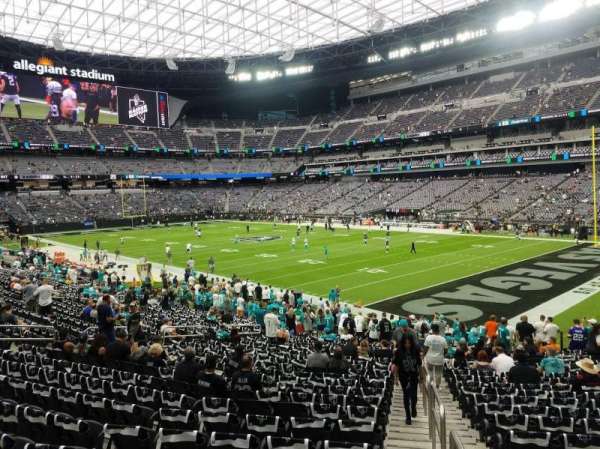 Allegiant Stadium, section: 106, row: 25, seat: 1