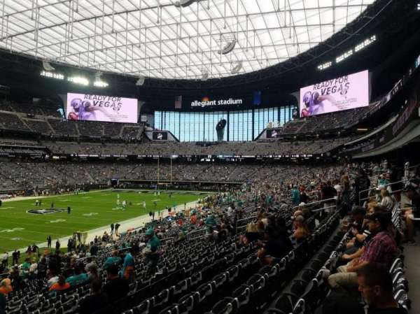 Allegiant Stadium, section: 118, row: 35, seat: 1