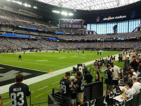Allegiant Stadium, section: 119, row: 5, seat: 1