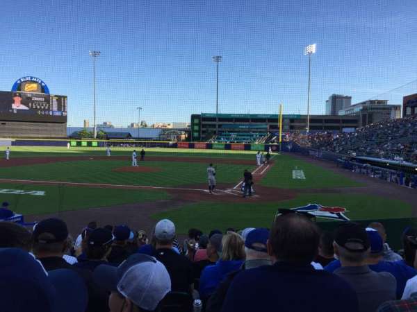 Sahlen Field, section: 105, row: K, seat: 5