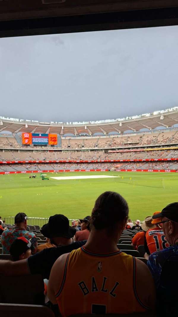 Optus Stadium, section: 130, row: 19, seat: 9