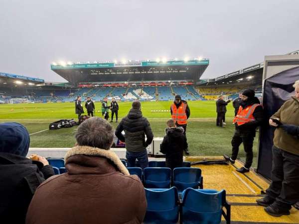 Elland Road, section: C18, row: EE, seat: 74D