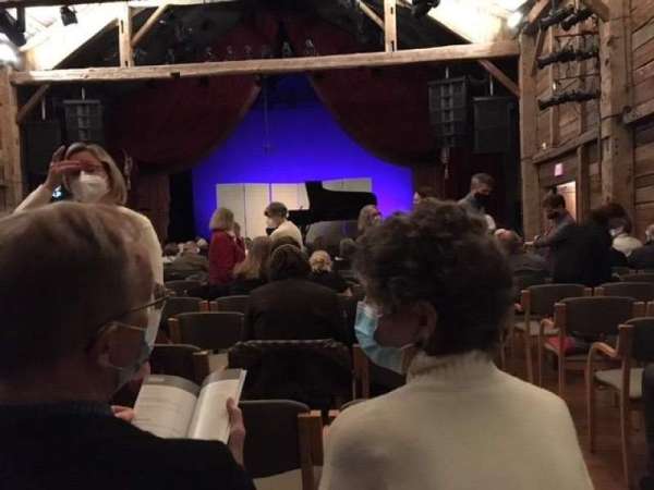 The Barns at Wolf Trap, section: Orchestra, row: O, seat: 101