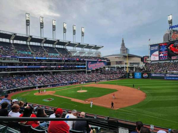 Progressive Field, section: 334, row: F, seat: 9