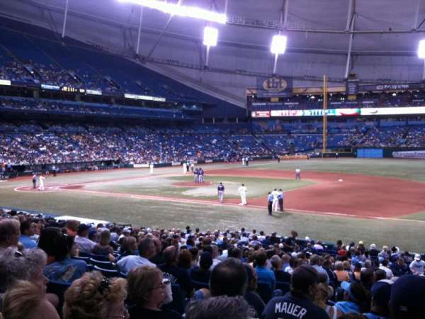 Tropicana Field, section: 124, row: CC, seat: 3