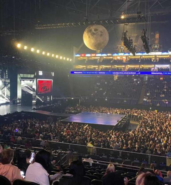 The O2, London, section: 102, row: U, seat: 57
