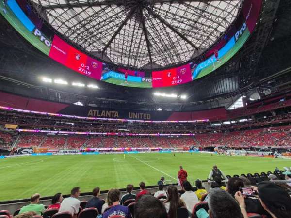 Mercedes-Benz Stadium, section: C129, row: 8, seat: 6