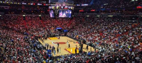 Kaseya Center, section: 102, row: 34, seat: 10