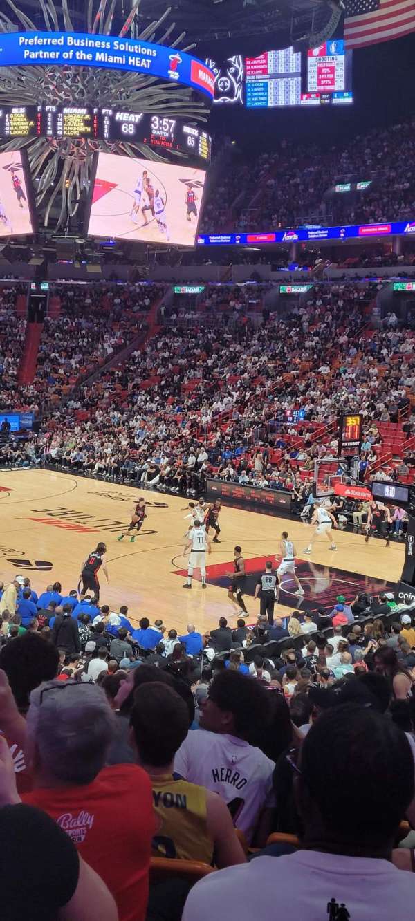 Kaseya Center, section: 103, row: 25, seat: 7