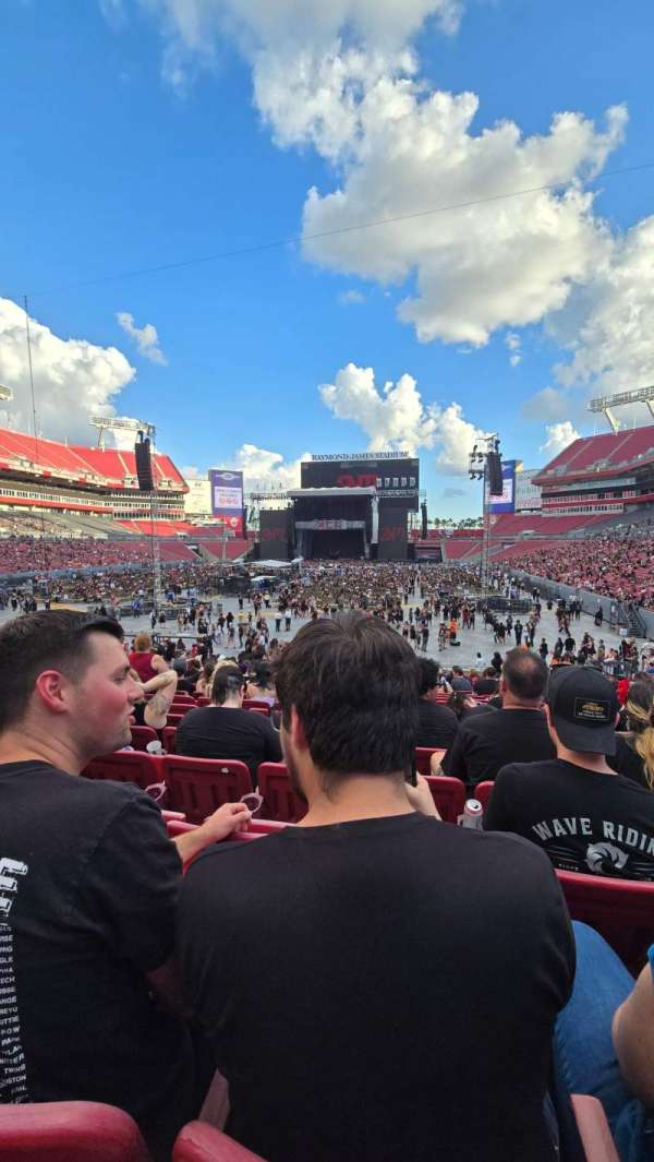 Raymond James Stadium, section: 150, row: AA, seat: 10