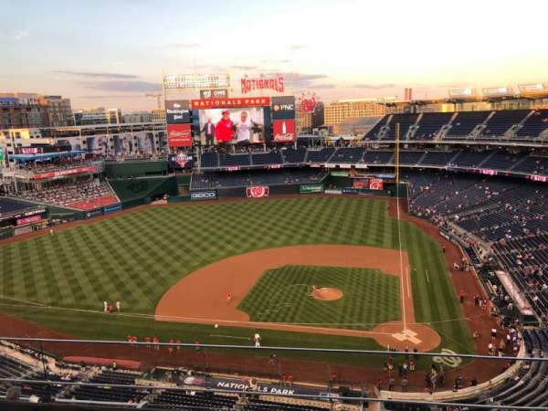 Nationals Park, section: 409, row: D, seat: 7
