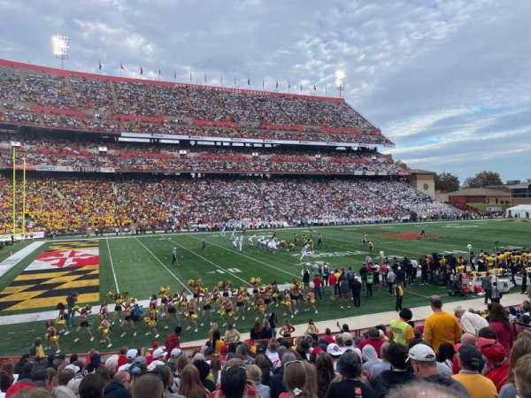 SECU Stadium, section: 21, row: W, seat: 16