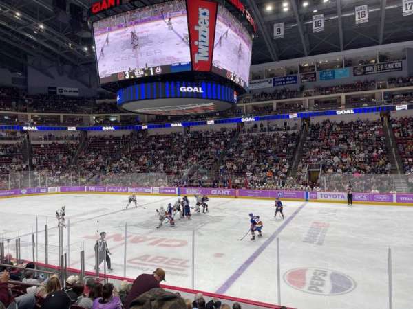 Giant Center, section: 108, row: K, seat: 7