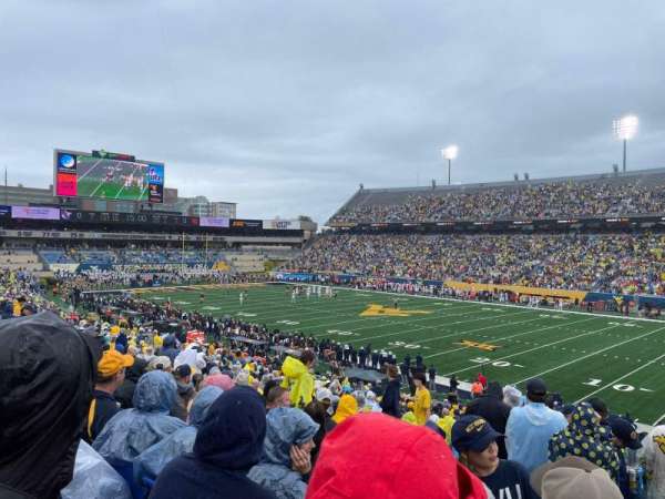 Mountaineer Field, section: 129, row: 30, seat: 8