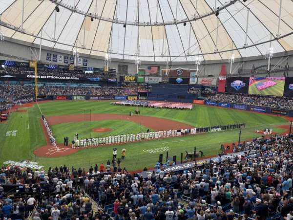 Tropicana Field, section: 208, row: A, seat: 14