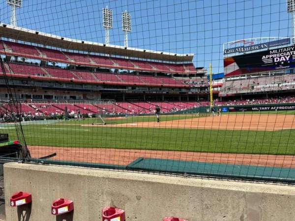 Great American Ball Park, section: 132, row: B, seat: 10