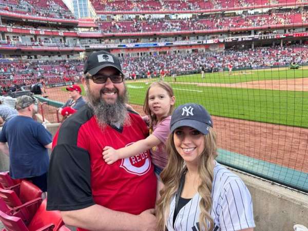 Great American Ball Park, section: 132, row: B, seat: 10