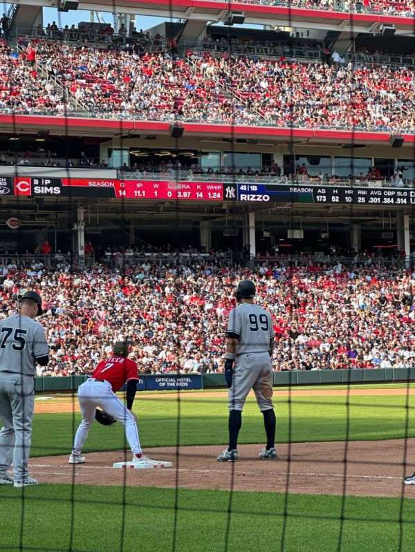 Great American Ball Park, section: 132, row: B, seat: 10