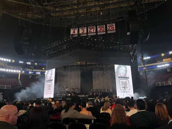 Prudential Center, section: Floor A, row: 22, seat: 4