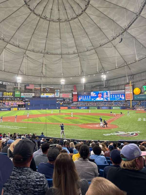 Tropicana Field, section: 105, row: V, seat: 5