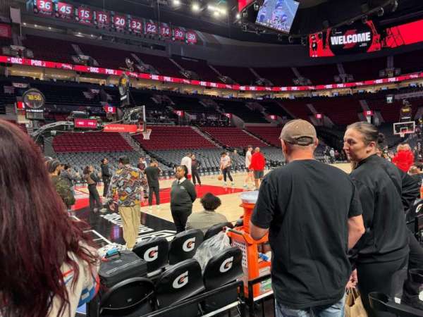 Moda Center, section: 103, row: DD, seat: 5