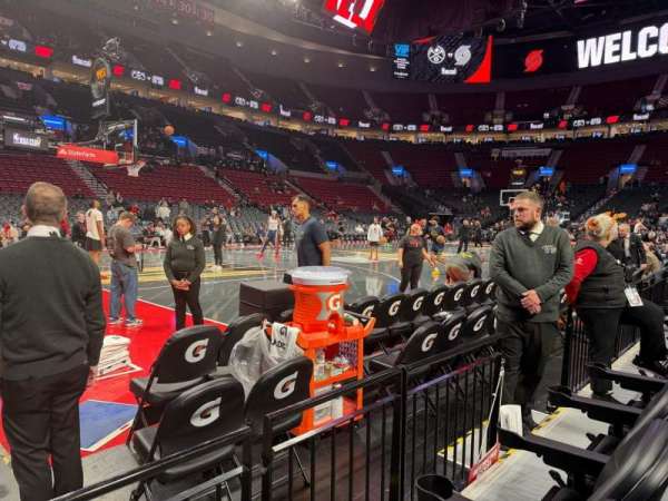 Moda Center, section: 103, row: DD, seat: 5