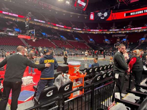 Moda Center, section: 103, row: DD, seat: 5