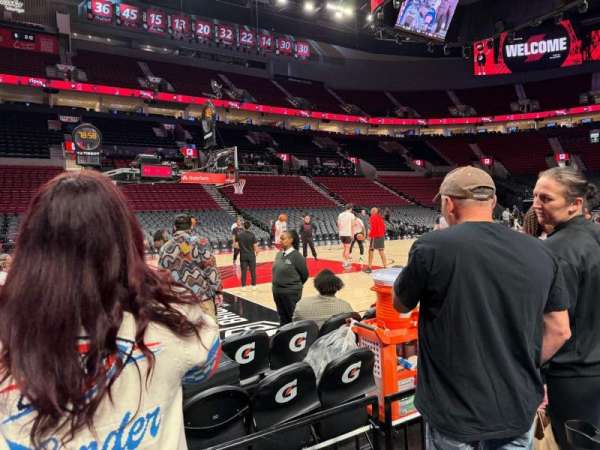 Moda Center, section: 103, row: DD, seat: 5