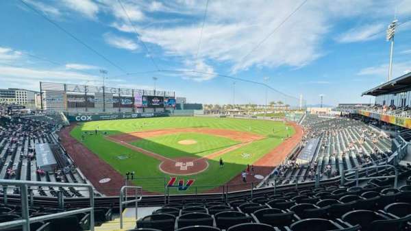 Las Vegas Ballpark, section: 211, row: F, seat: 3