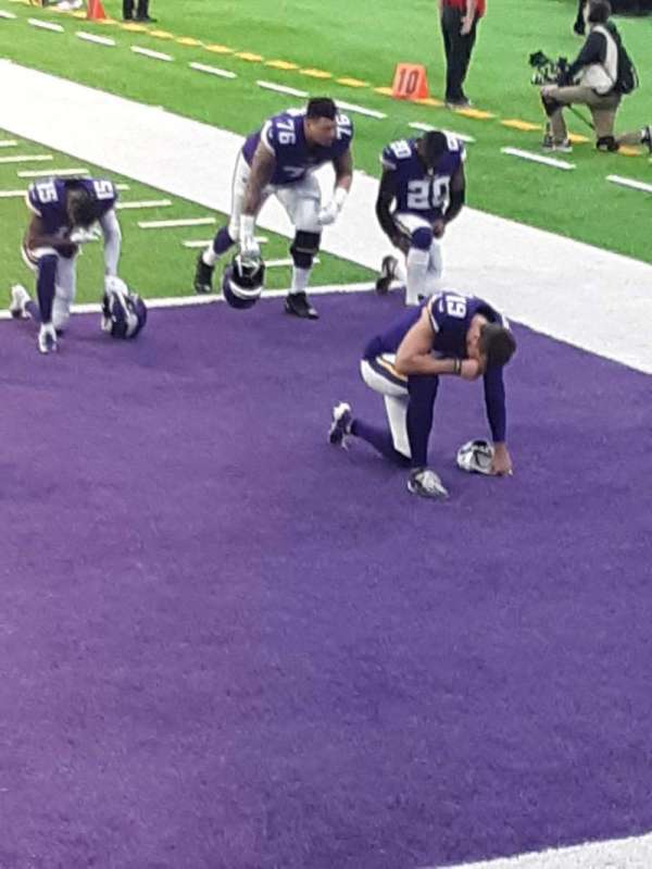 U.S. Bank Stadium, section: 140, row: 1, seat: 6