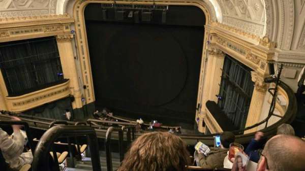 Hudson Theatre, section: Balcony R, row: E, seat: 2