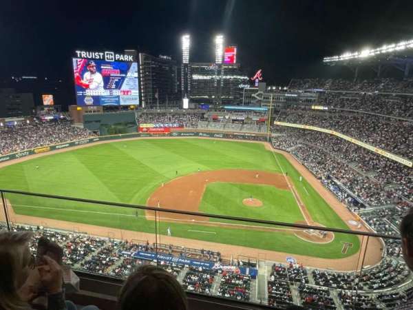 Truist Park, section: 431, row: 2, seat: 10