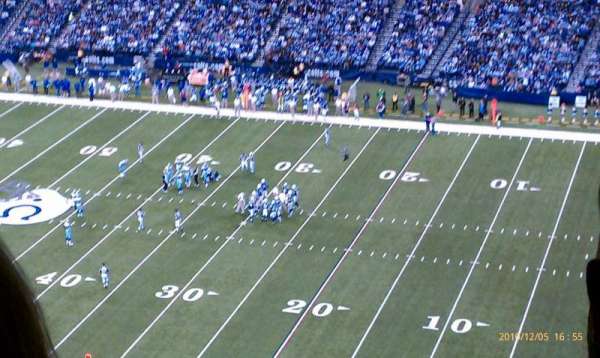 Lucas Oil Stadium, section: 336