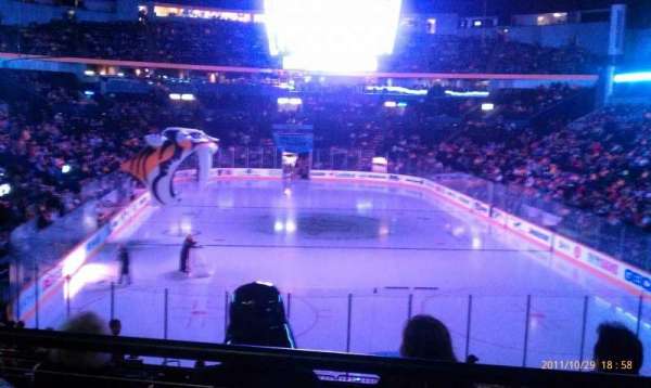 Bridgestone Arena, section: 120, row: j, seat: 4