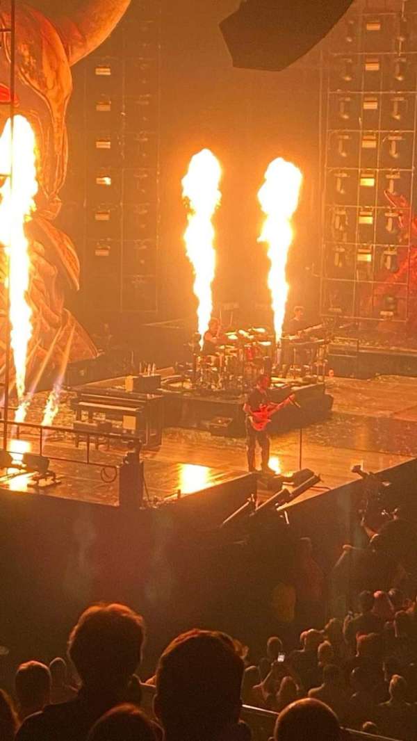The O2, London, section: 102, row: S, seat: 34