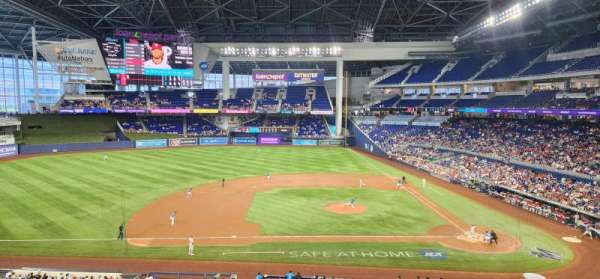 LoanDepot Park, section: 220, row: 2, seat: 19