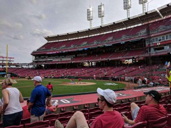 Great American Ball Park, section: 117, row: K, seat: 12