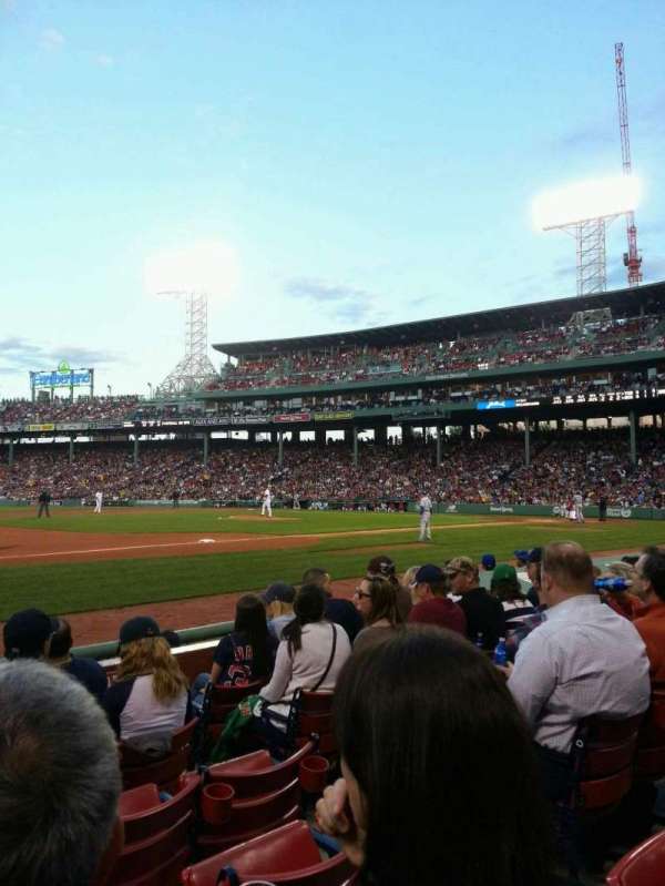 Fenway Park, section: Field Box 70, row: F, seat: 5
