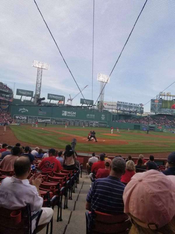 Fenway Park, section: Field Box 42, row: L, seat: 7