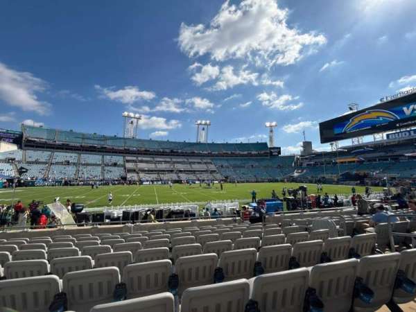 EverBank Stadium, section: 11, row: J, seat: 7