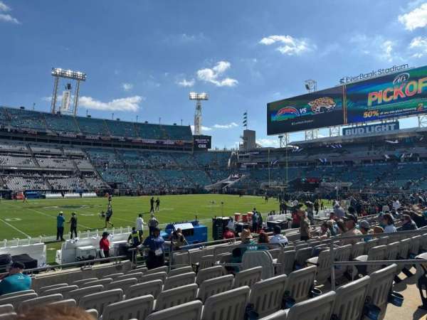 EverBank Stadium, section: 11, row: J, seat: 7