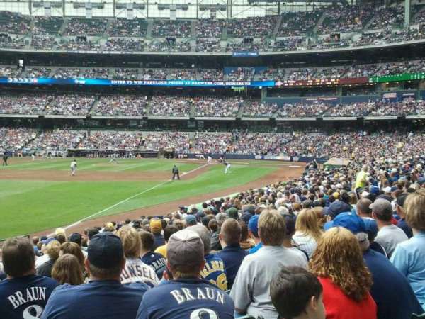 American Family Field, section: 130, row: 20, seat: 1