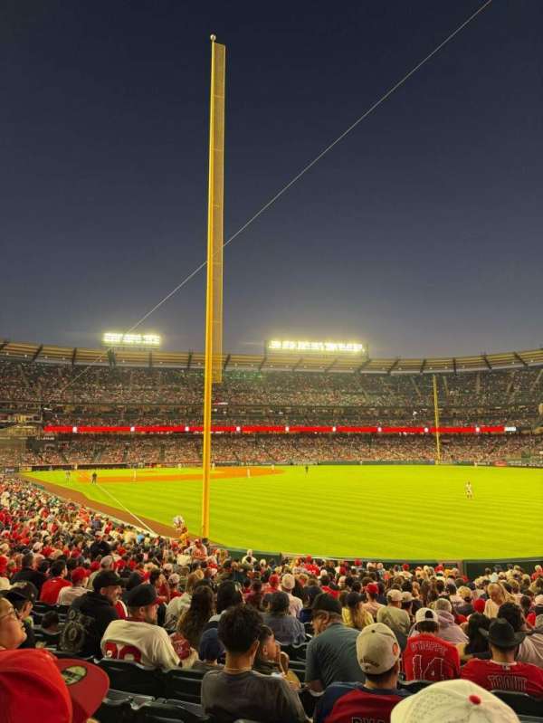 Angel Stadium, section: 134, row: Y, seat: 20