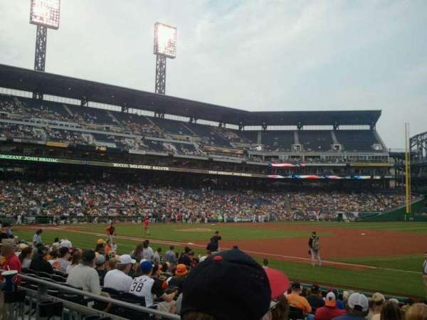 PNC Park, section: 107, row: B, seat: 2
