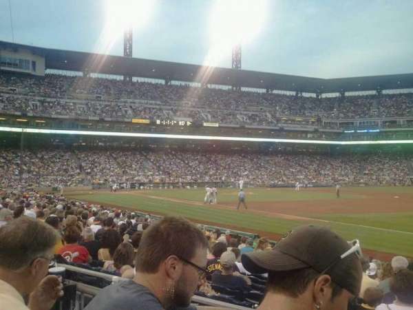 PNC Park, section: 105, row: B, seat: 1