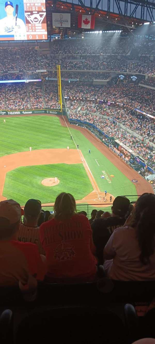 Globe Life Field, section: 308, row: 9, seat: 17