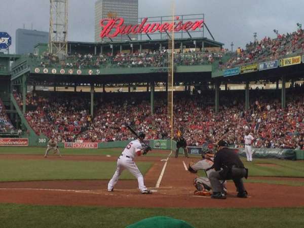 Fenway Park, section: Field Box 51, row: B, seat: 3