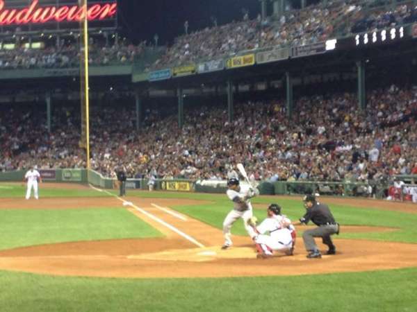 Fenway Park, section: Field Box 53, row: H, seat: 1