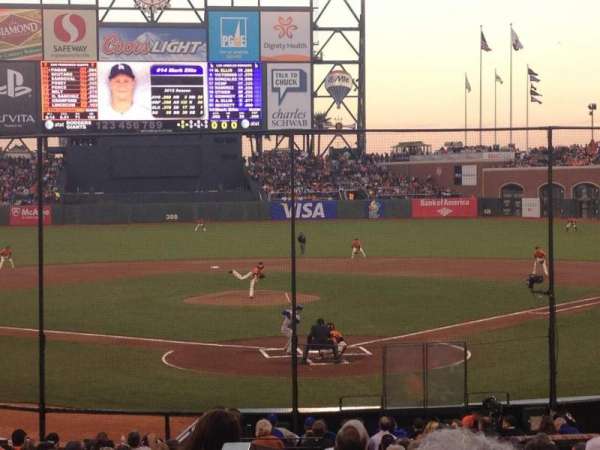 Oracle Park, section: 116, row: 25, seat: 10
